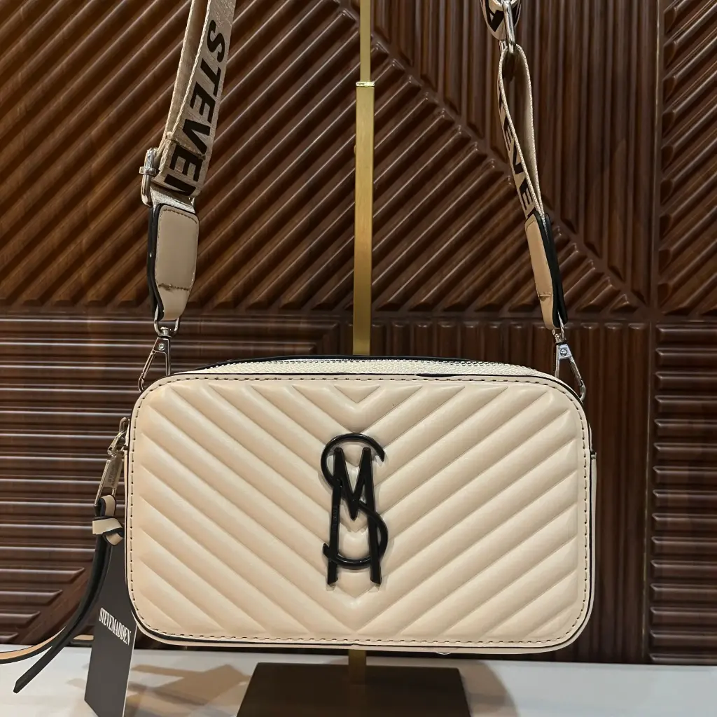 STEVE MADDEN Bolsa Camera Crossbody Beige