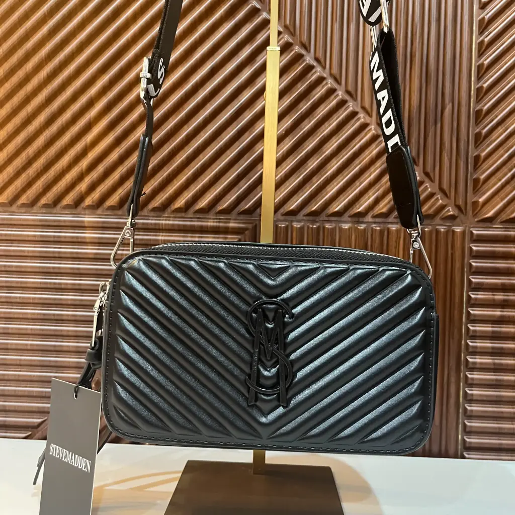 STEVE MADDEN Bolsa Camera Crossbody Negra