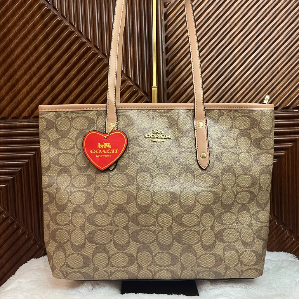 COACH Bolsa Tote Café Holograma