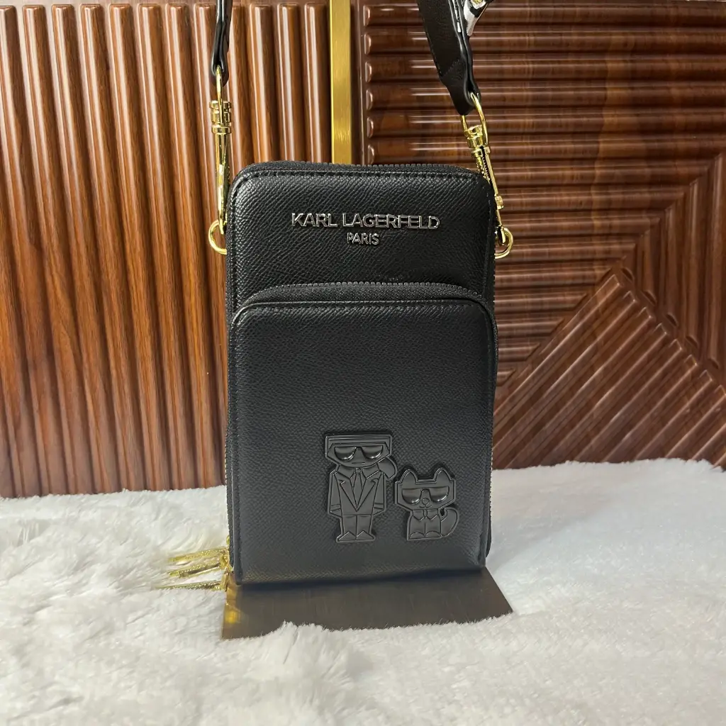 KARL LAGERFELD Bolsa Teléfono Negra