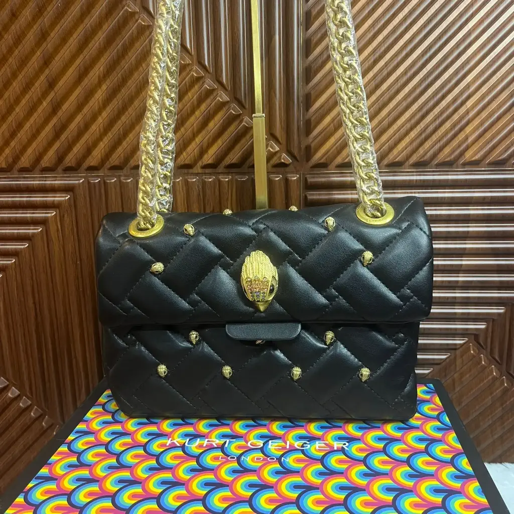 KURT GEIGER Bolsa Kensington Negra c/Águilas
