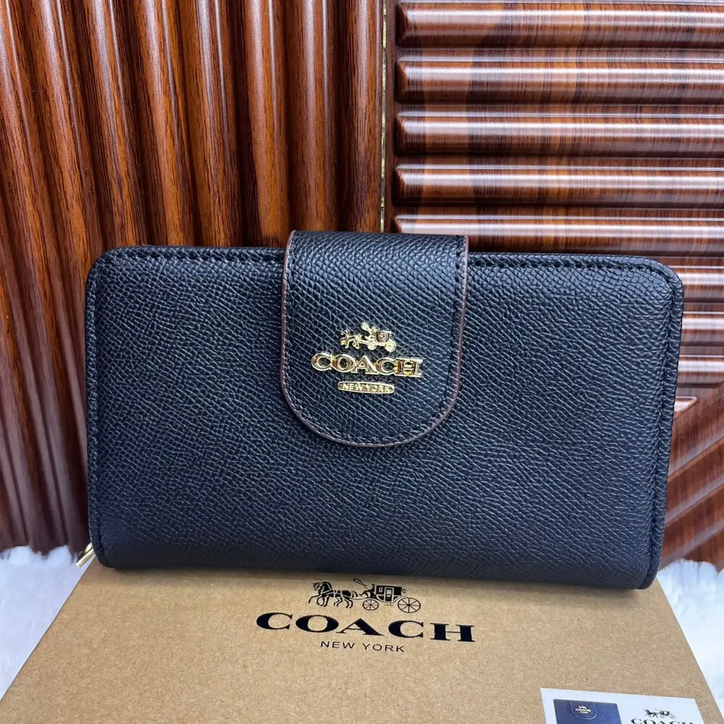 COACH Cartera Mediana Para Dama Color Negro