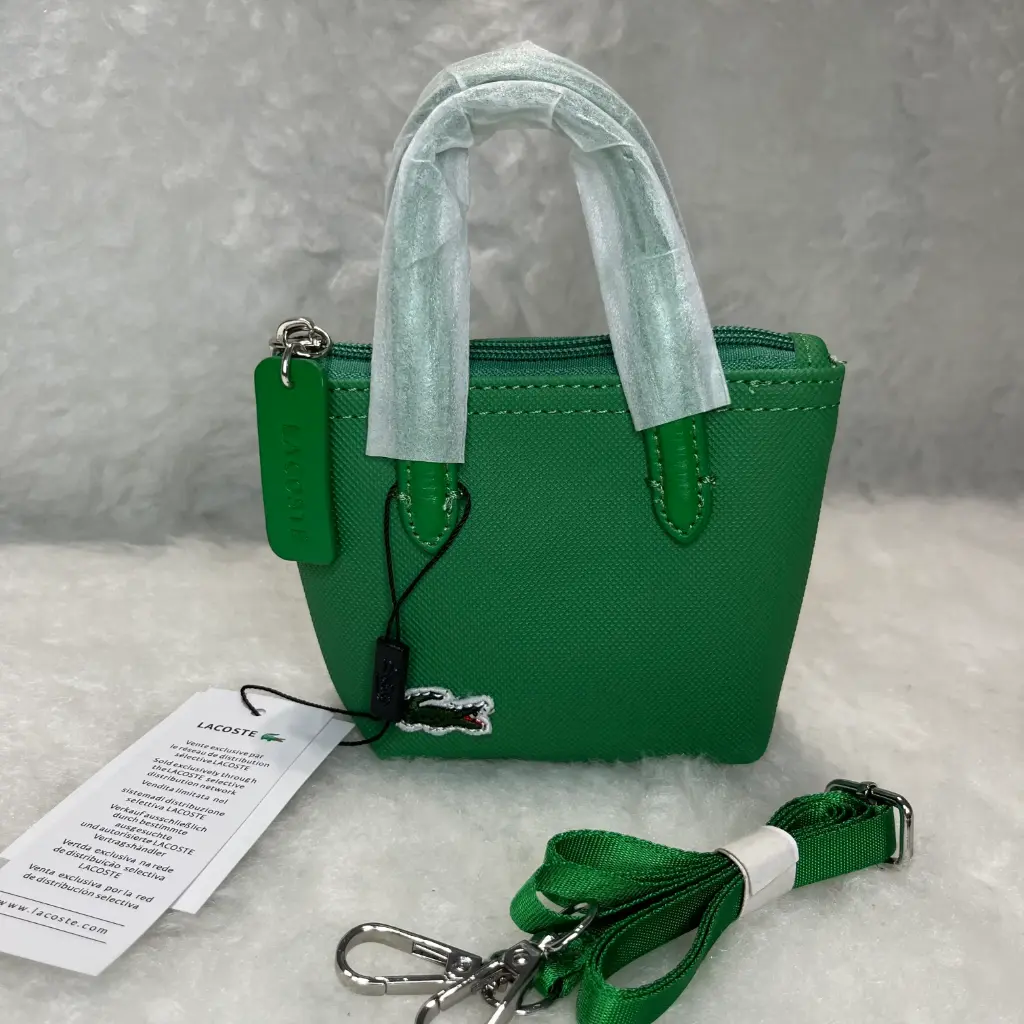 LACOSTE Bolsa Mini Tote Verde