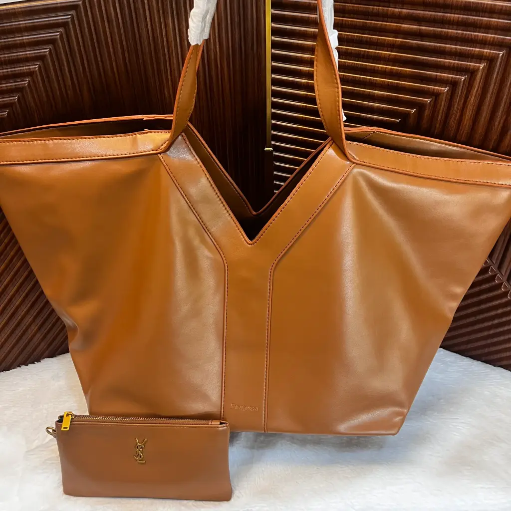 YSL Bolsa Tote "Y" Café 