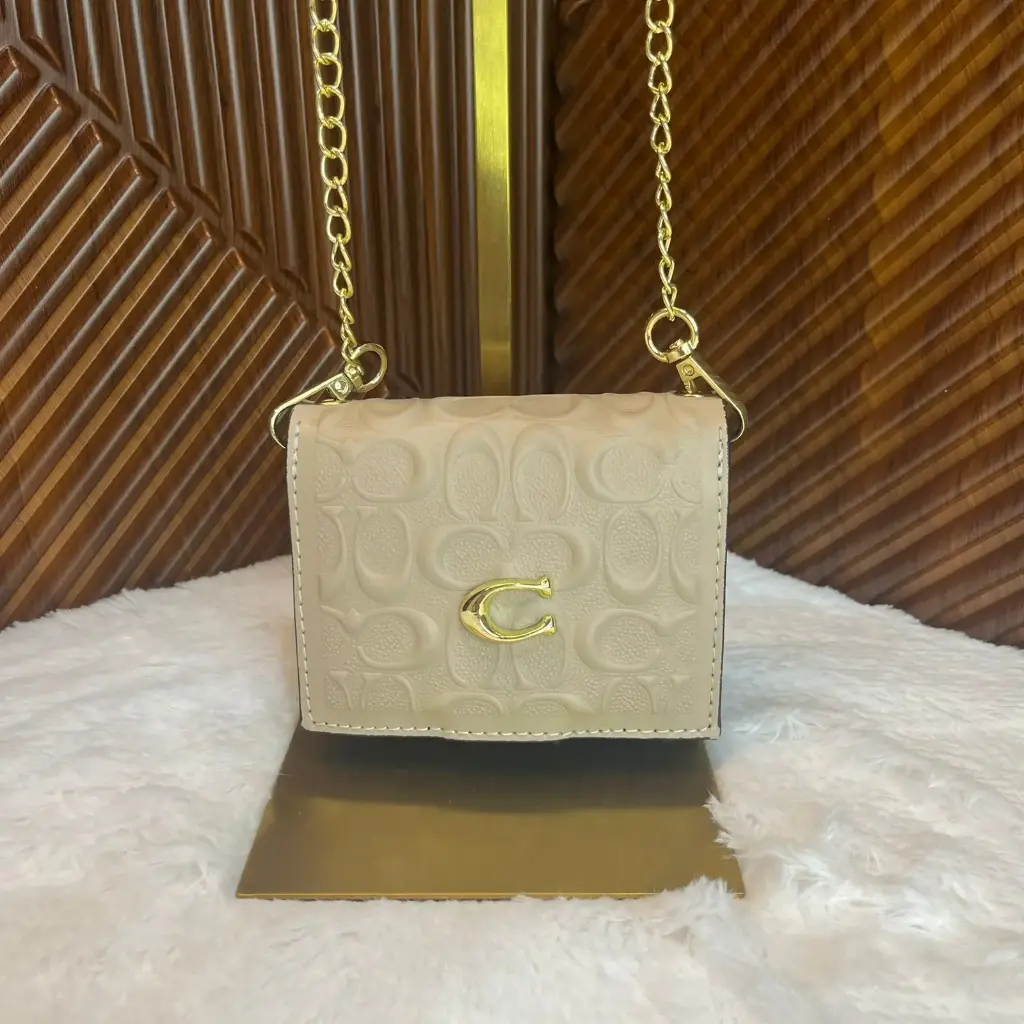 COACH Cartera Crossbody Beige
