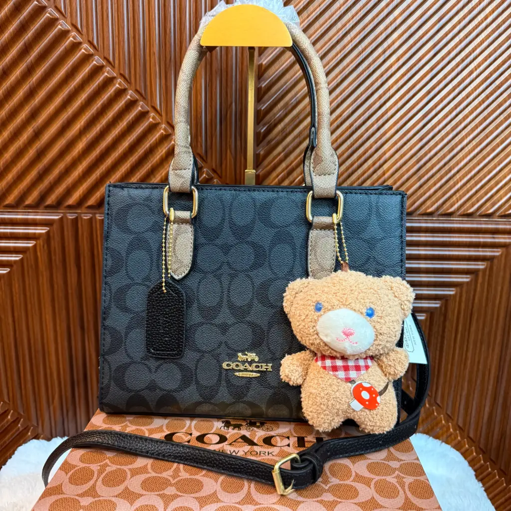 COACH Bolsa Maggie Negra Holograma 