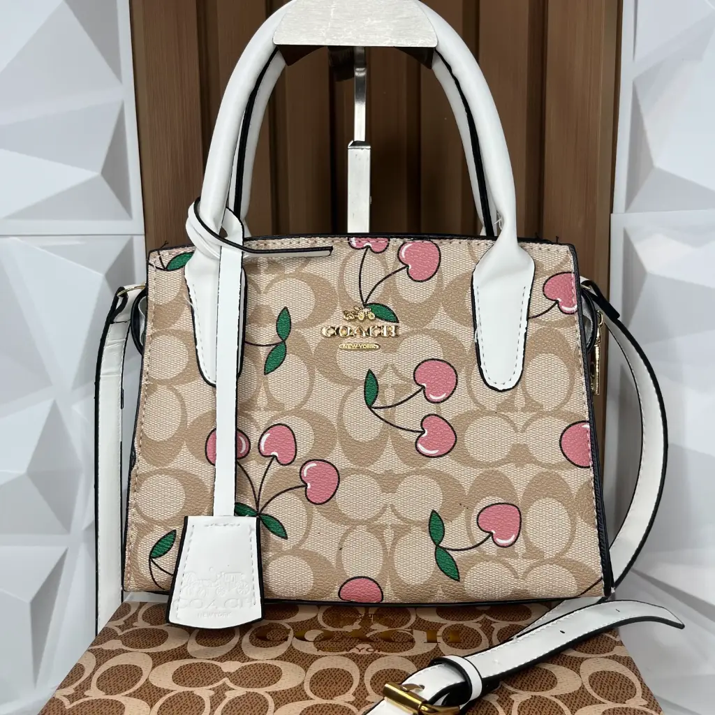 COACH Bolsa Andrea Cerezas Beige