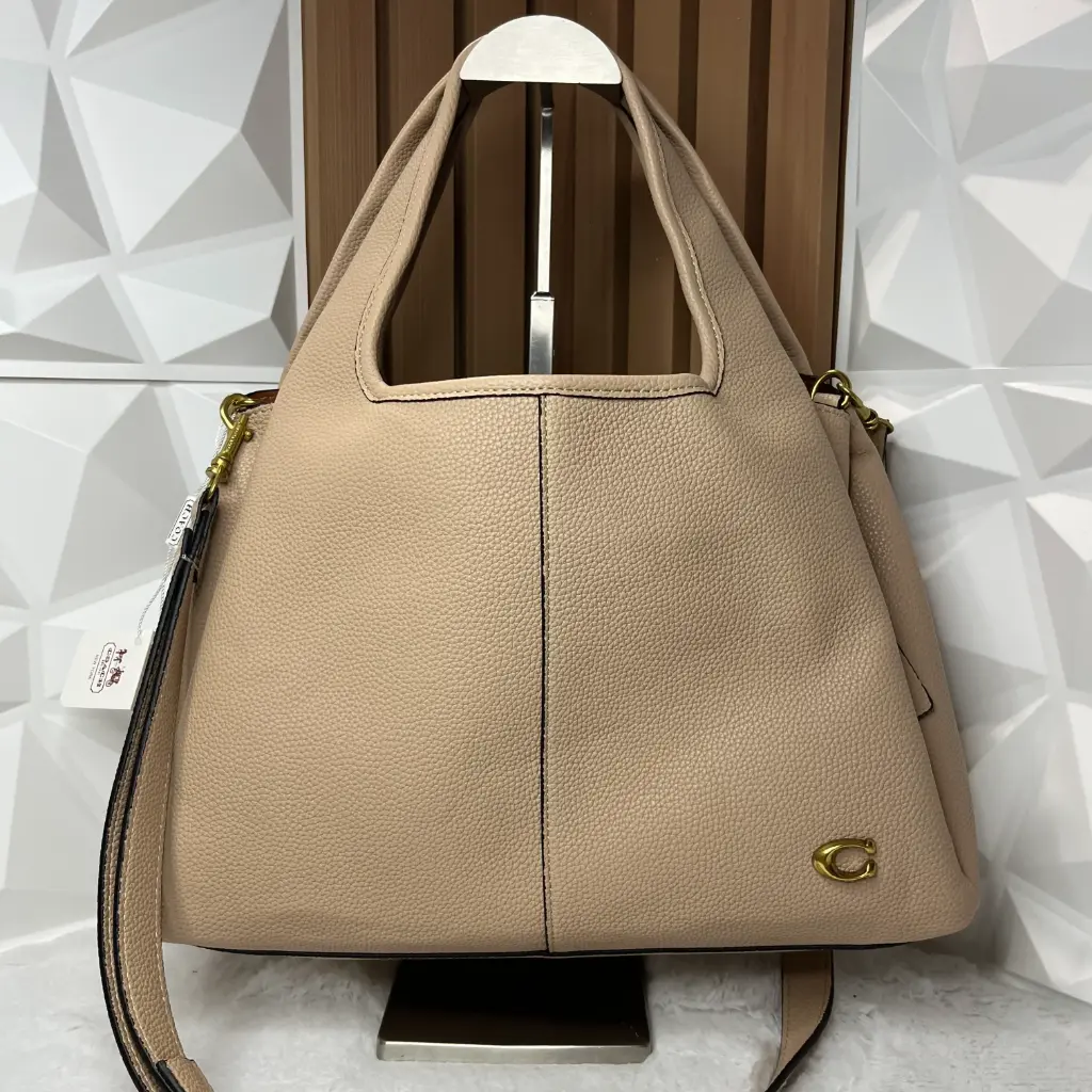 COACH Bolsa Grande Shoulder Lana Beige