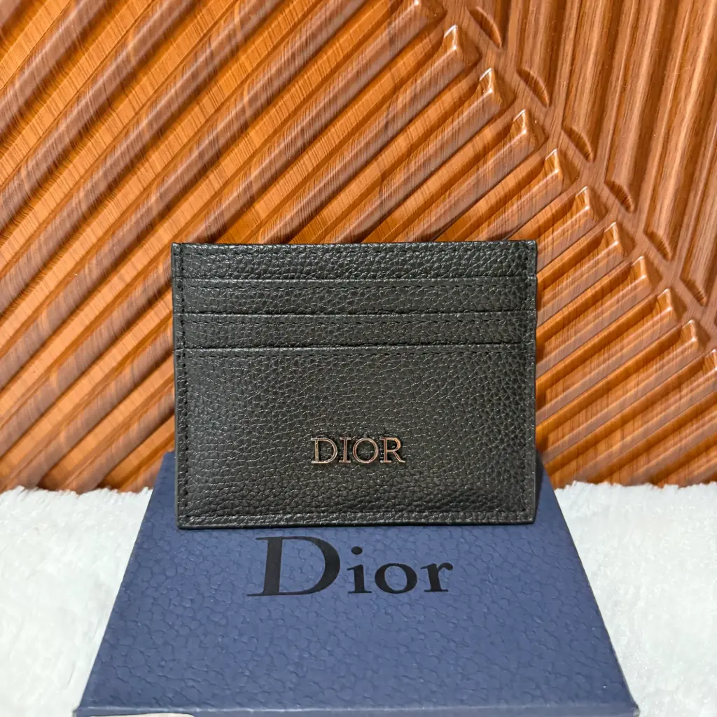 CHRISTIAN DIOR Tarjetero Chico Negro