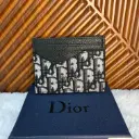 CHRISTIAN DIOR Tarjetero Negro c/Azul Holograma