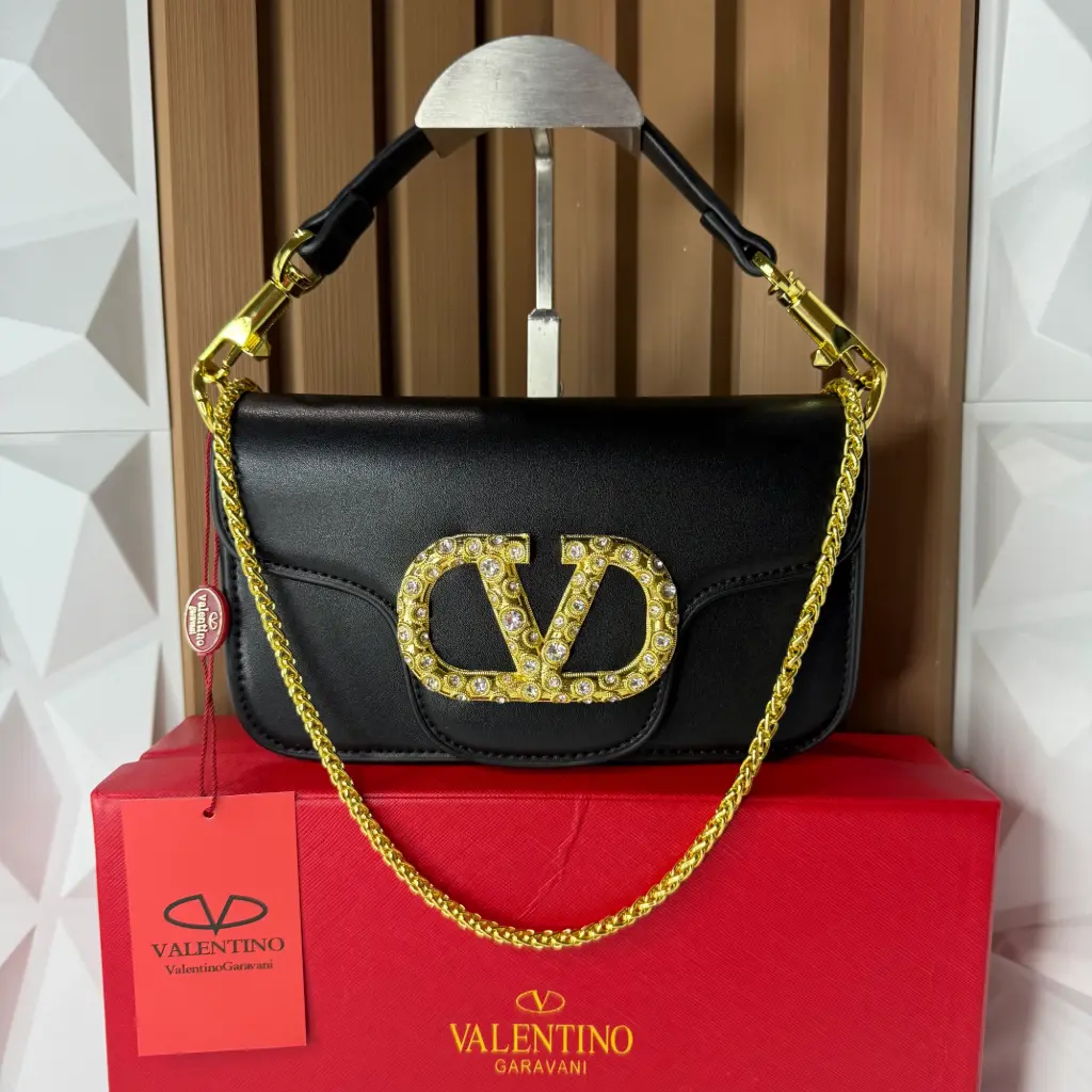 VALENTINO Bolsa de Hombro Locò Negra