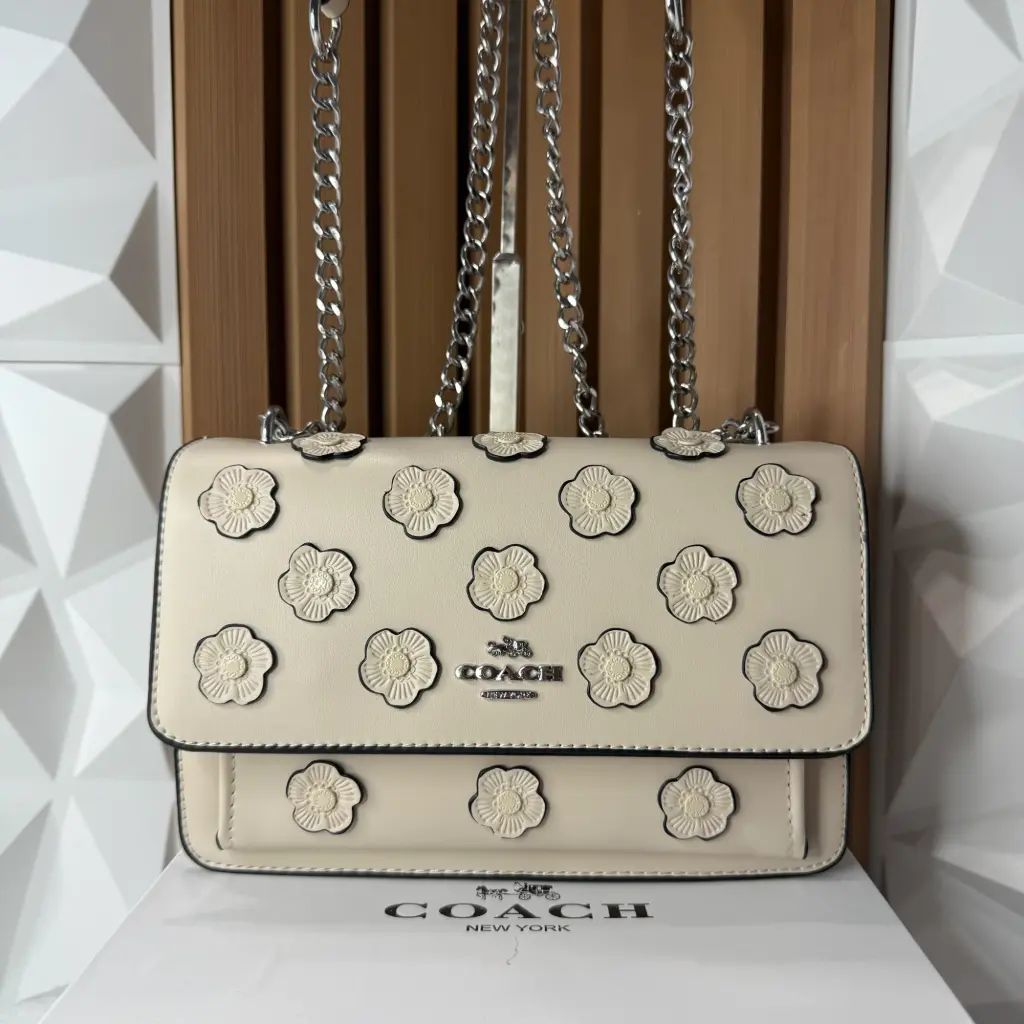 COACH Bolsa Klare Floral Blanco Hueso