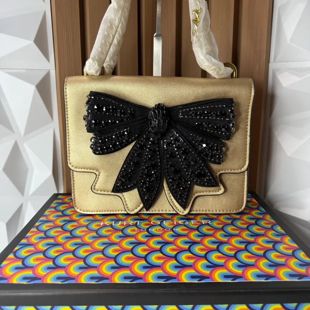 KURT GEIGER Bolsa Moño Shoreditch Dorada 