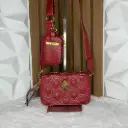 KURT Bolsa Crossbody c/Monedero colgante Roja