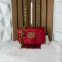 GUCCI Bolsa Mini Crossbody Roja c/dorado
