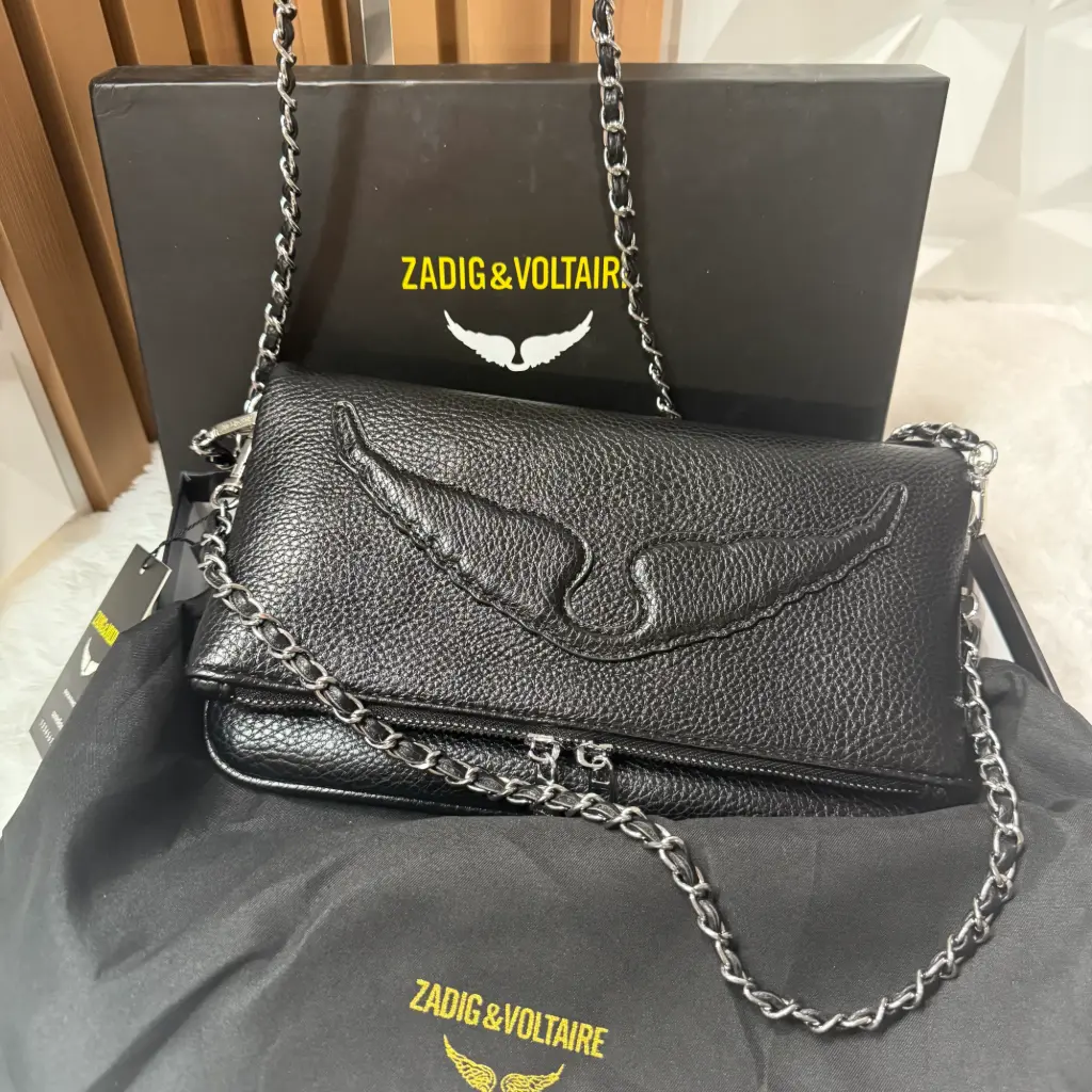 ZADIG & VOLTAIRE Bolsa Rock Swing Negra Relieve