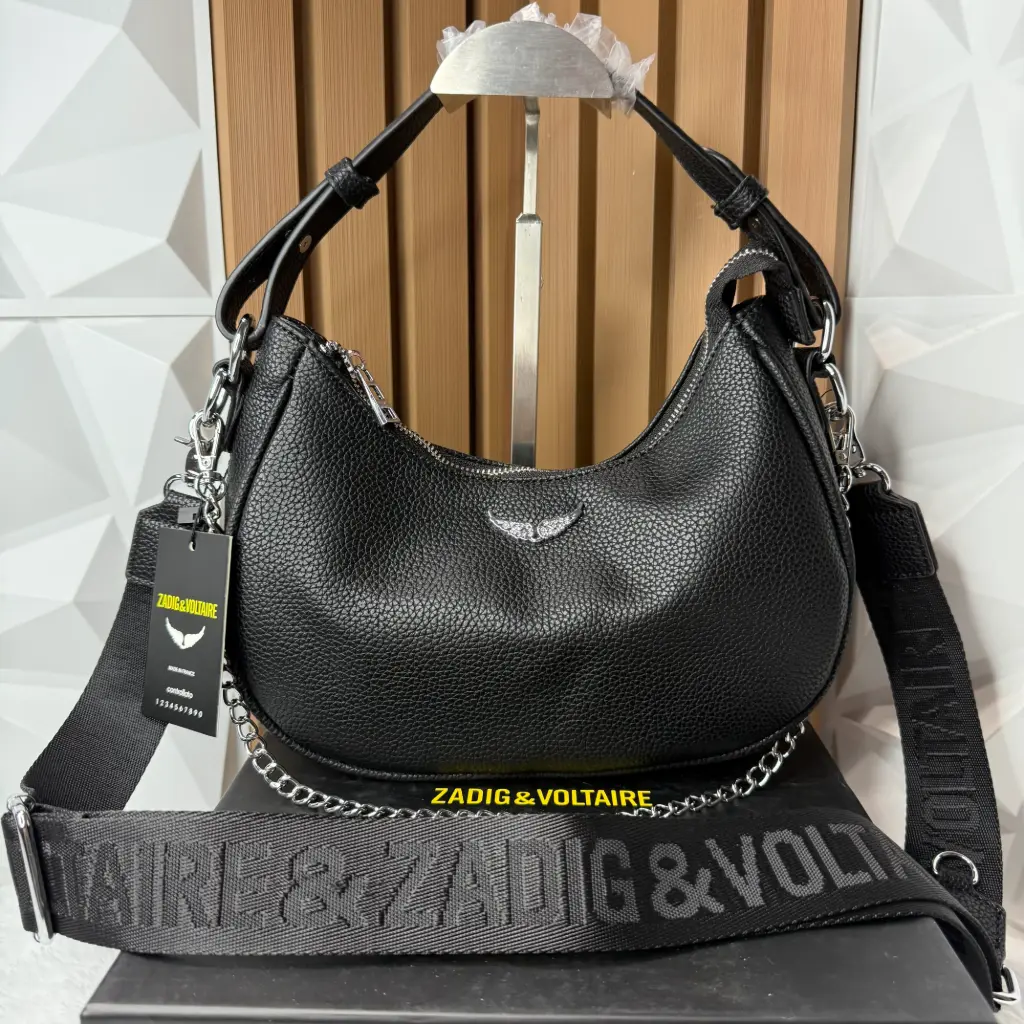 ZADIG & VOLTAIRE Bolsa Moon Rock Negra