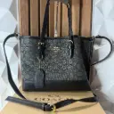 COACH Bolsa Tote Mollie Negra Holograma c/base lisa