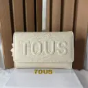 TOUS Cartera Mediana Relieve c/Colgante de Osito Blanca Hueso