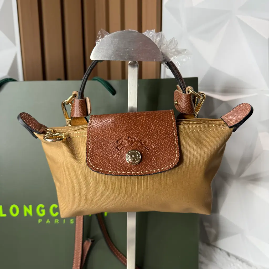 LONGCHAMP Bolsa Le Pliage Mini XS Camel