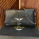 ZADIG & VOLTAIRE Bolsa Rock Swing Negra c/plateado