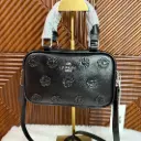 COACH Bolsa Satchel Negra Floral