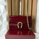 GUCCI Bolsa Dionysus Mini Crossbody Vino Charol