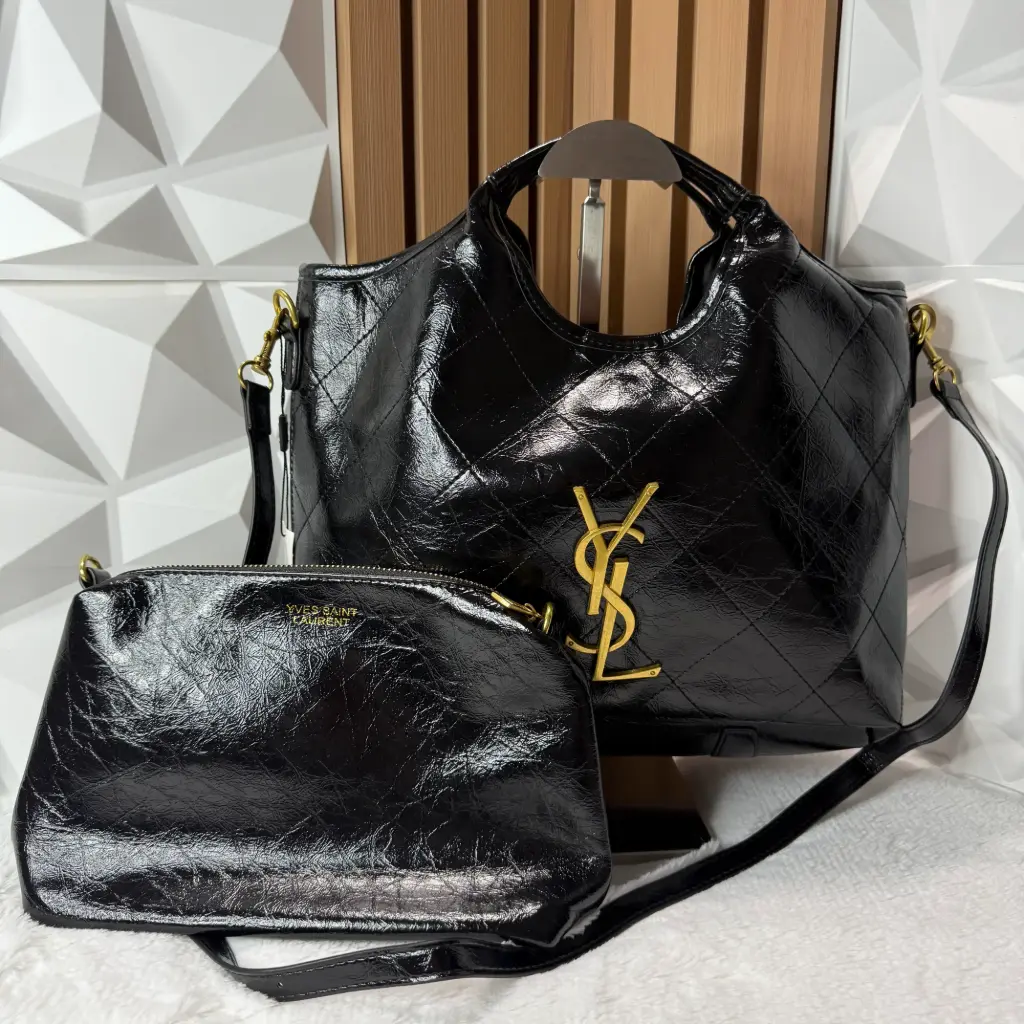 YSL Bolsa Doble Combo Negra