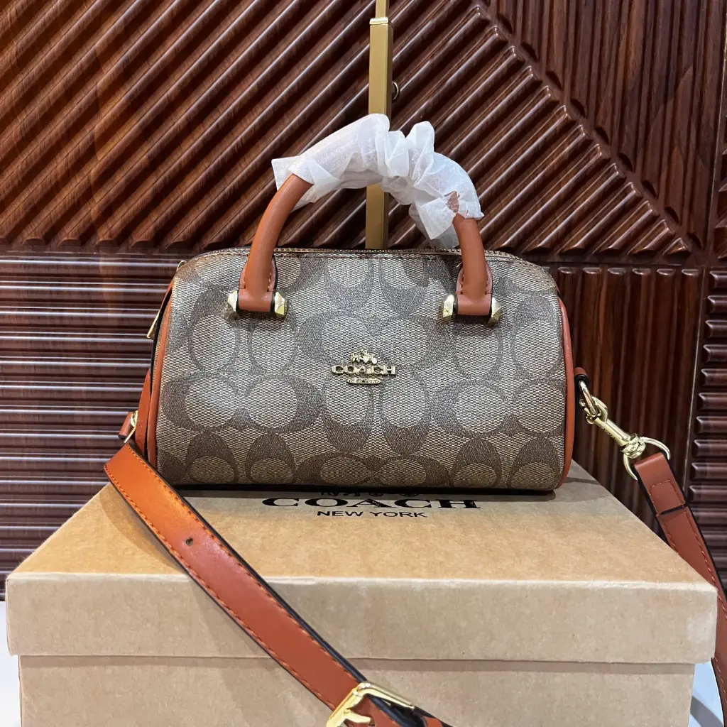 COACH Bolsa Satchel Mini Café