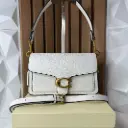 COACH Bolsa Mediana Tabby Blanca c/Dorado