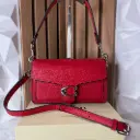 COACH Bolsa Mediana Tabby Roja c/Plateado
