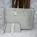 COACH Bolsa Tote Blanca Holograma c/Muñequera