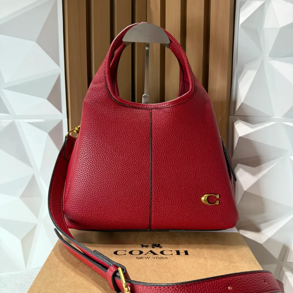 COACH Bolsa Shoulder Lana Roja