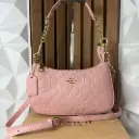 COACH Bolsa Teri Con Relieve Rosa
