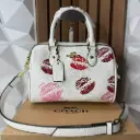 COACH Bolsa Speedy Besos Blanca