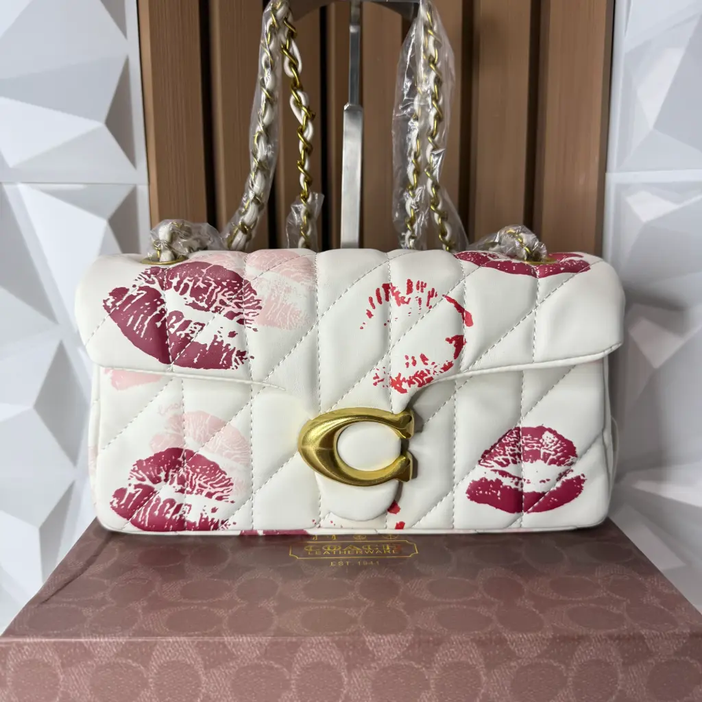 COACH Bolsa Tabby Besos Blanca c/Dorado