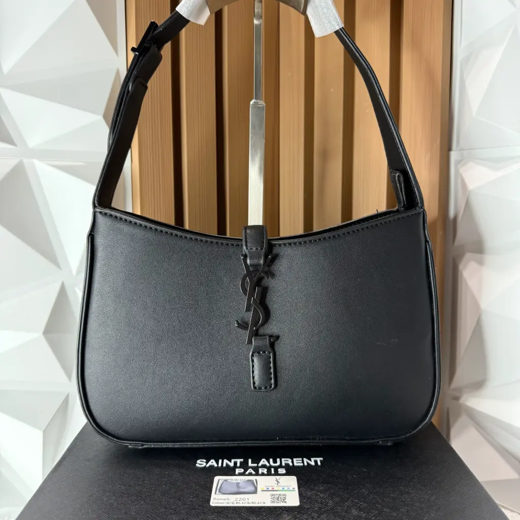 YSL Bolsa Le 5 a 7 Shoulder Negra c/Negro