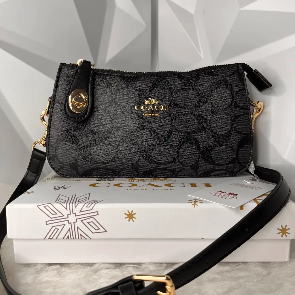 COACH Bolsa Swinger Negra