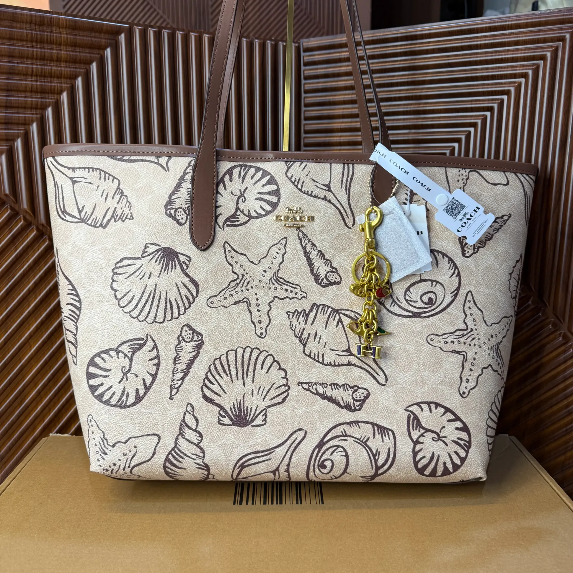 COACH Bolsa Tote Shell Beige
