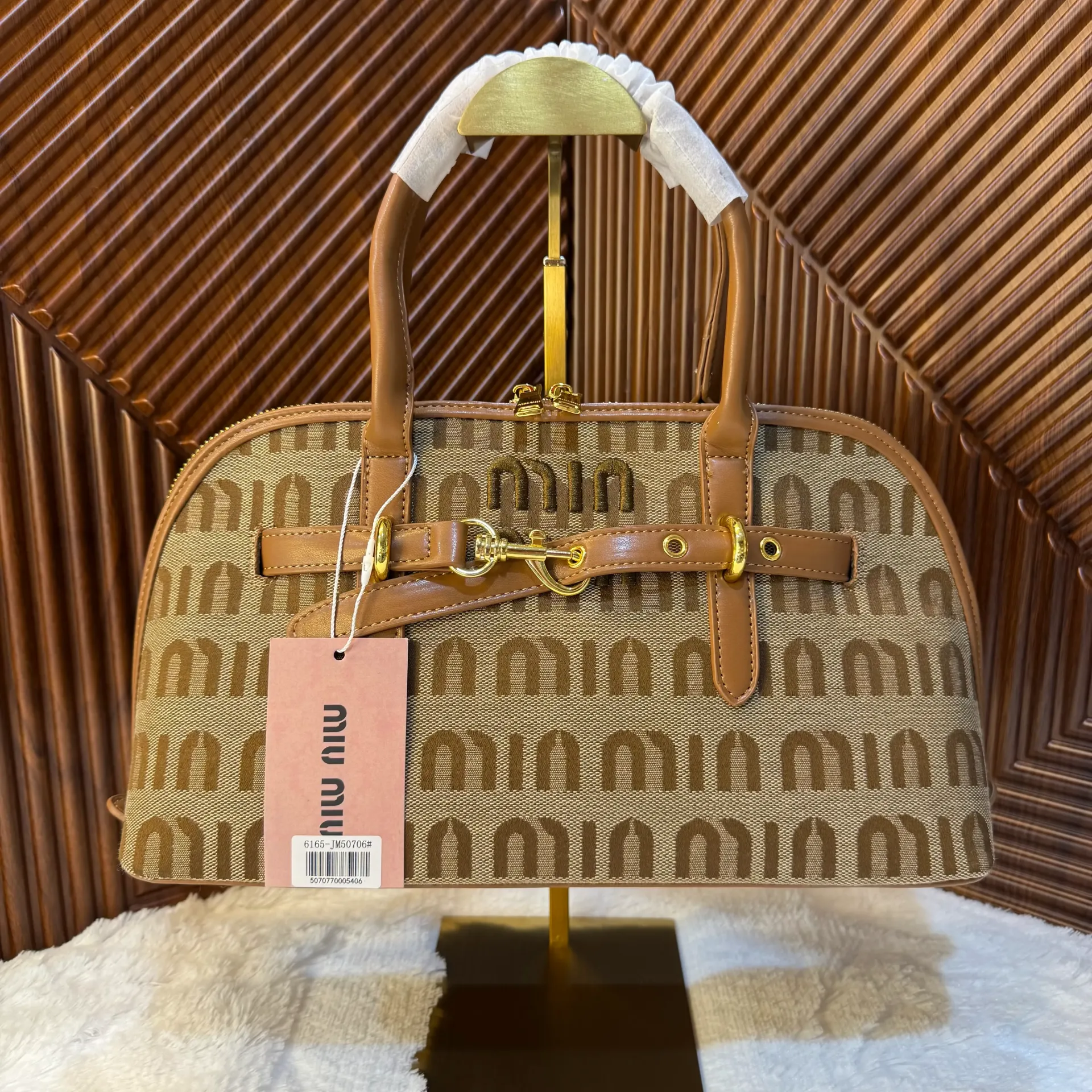 MIU MIU Bolsa de Mano Café