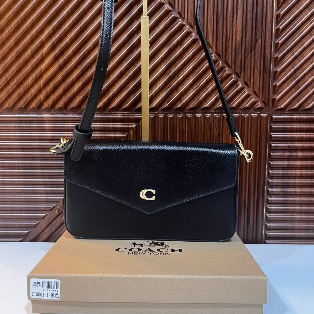 COACH Bolsa Envelope Crossbody Negra 