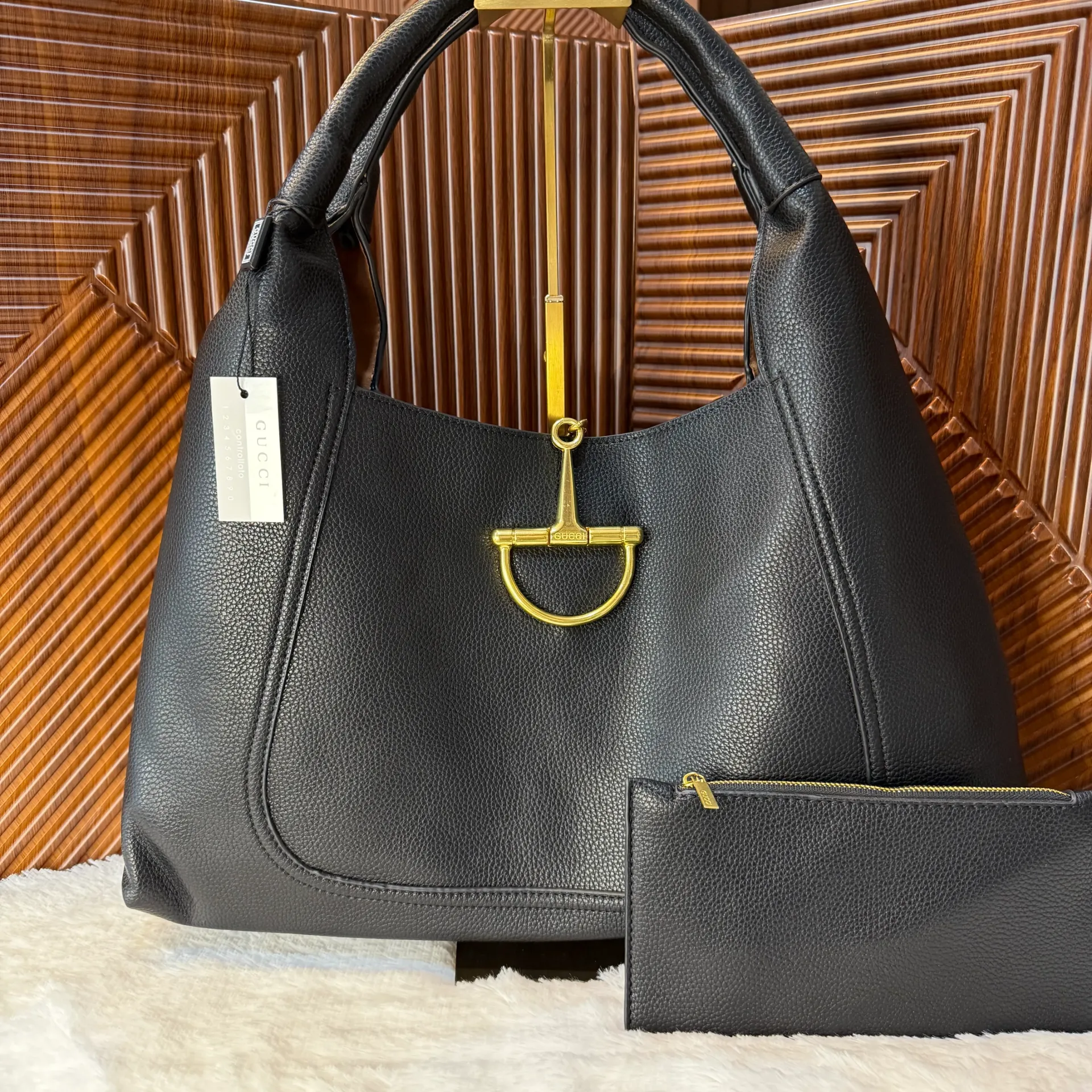 GUCCI Bolsa Softbit Maxi Negra