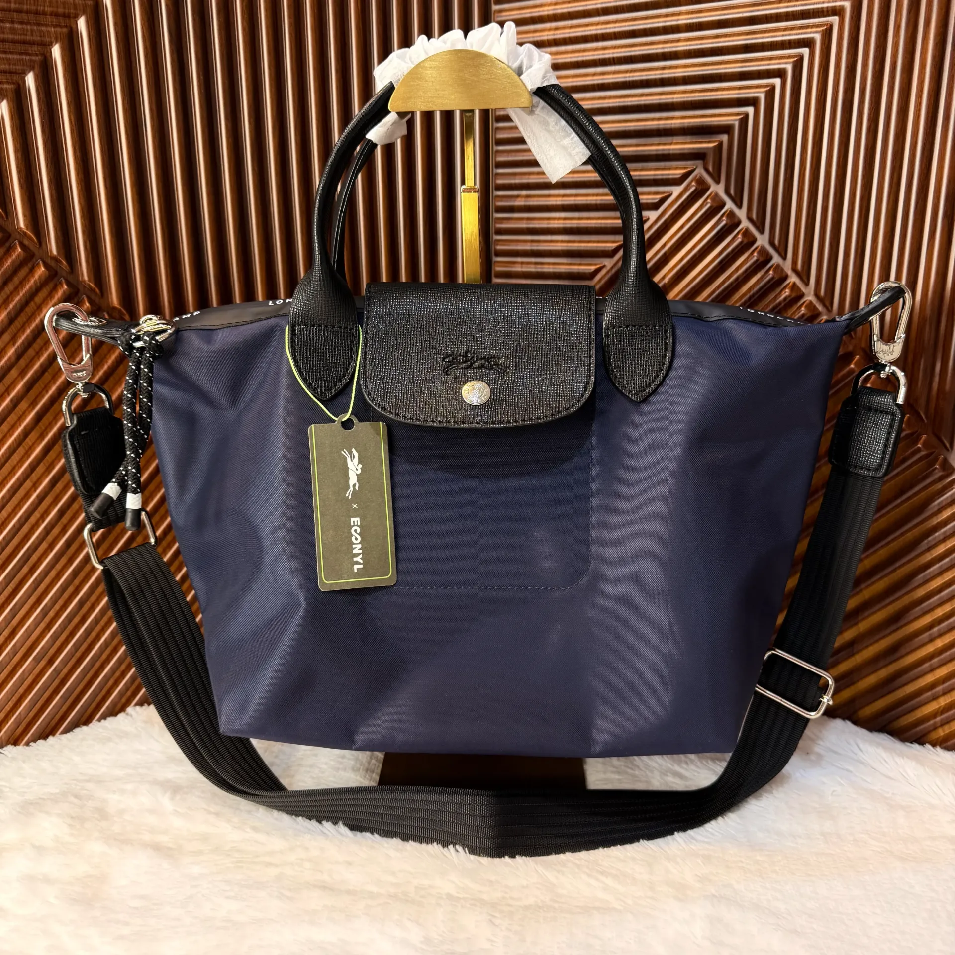LONGCHAMP Bolsa Le Pliage Mini L Azul Marino