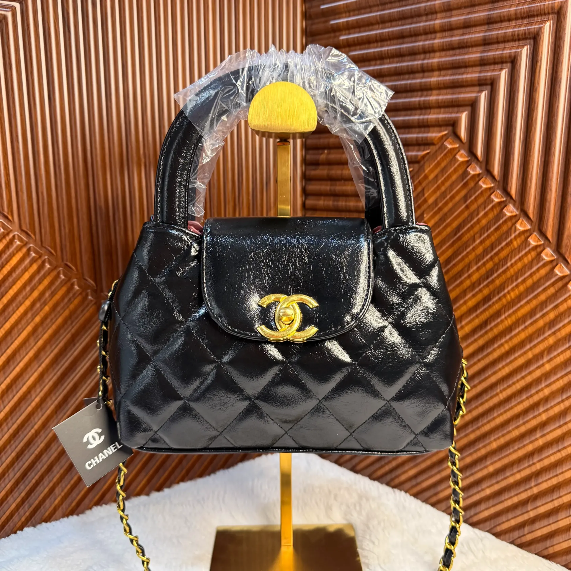 CHANEL Bolsa Kelly Chica Negra