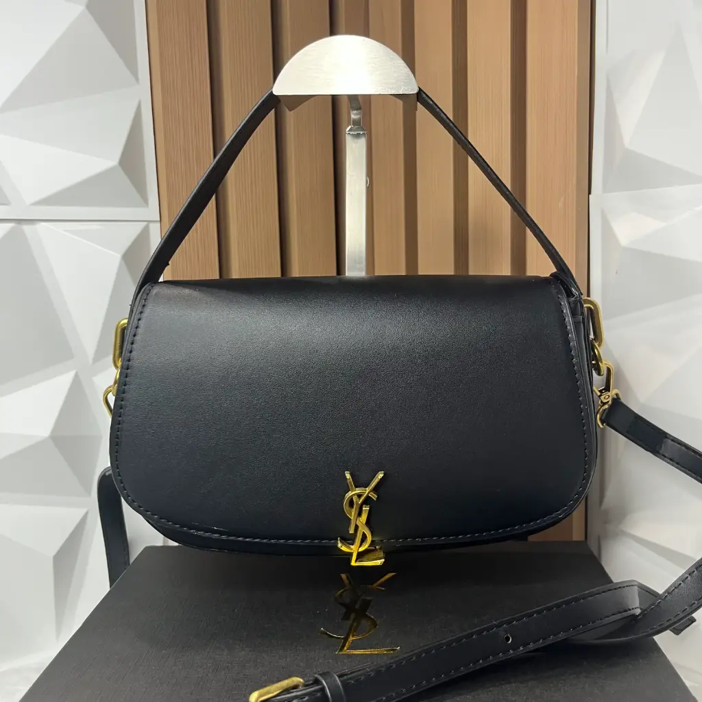 YSL Bolsa De Hombro Voltaire Negra