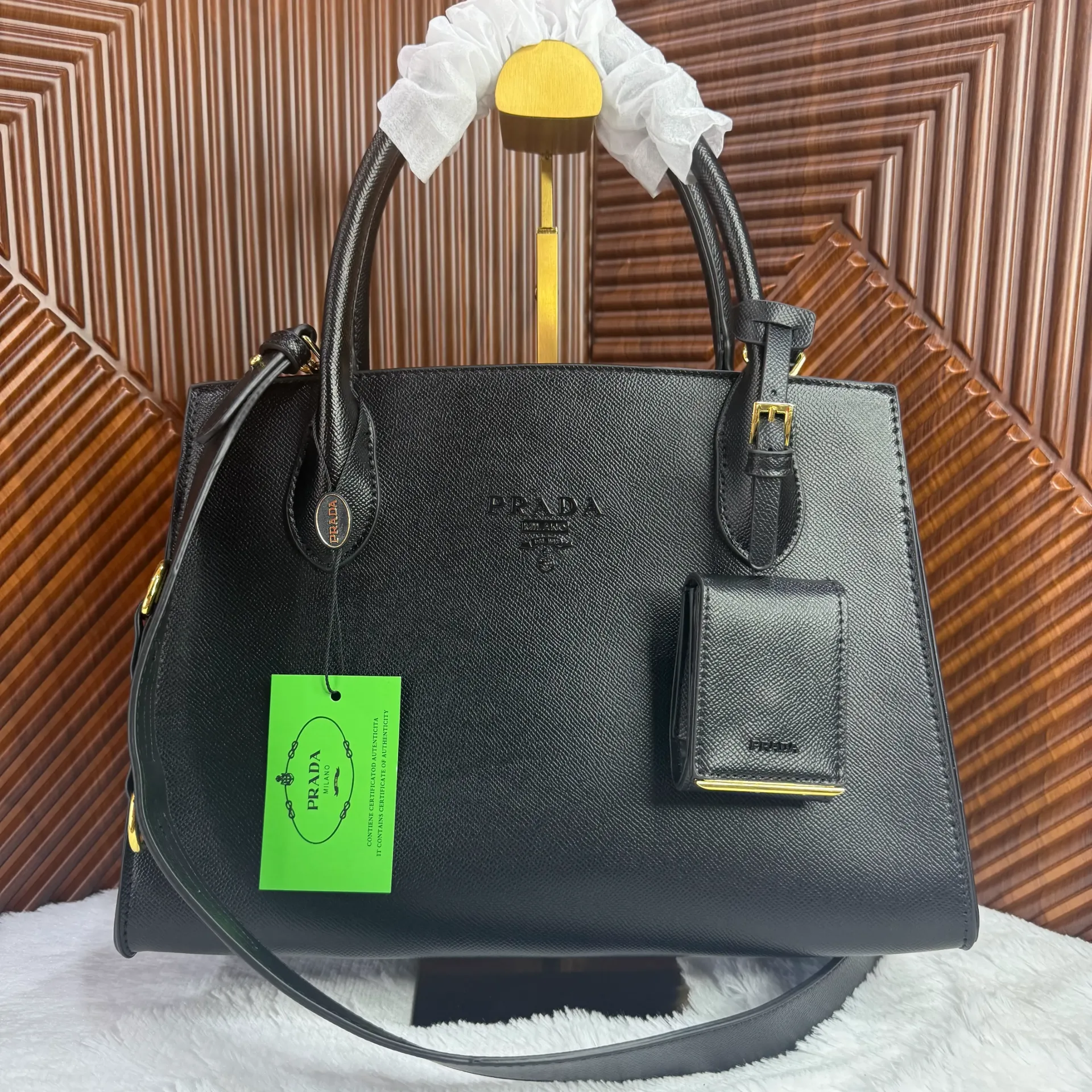 PRADA Bolsa Galleria Saffiano Negra