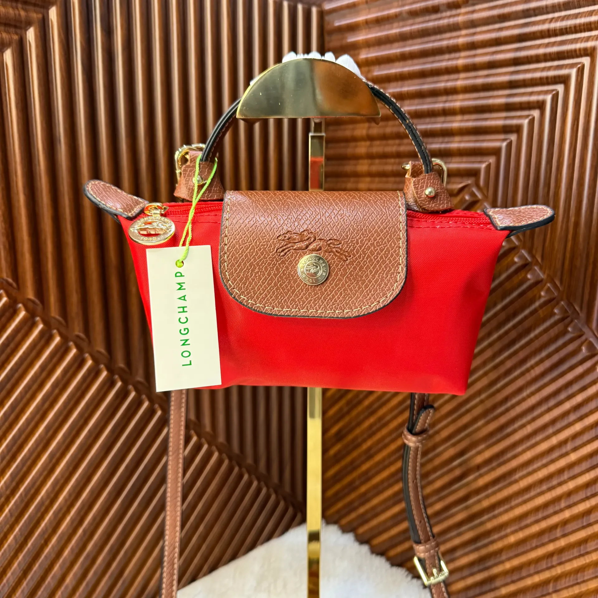 LONGCHAMP Bolsa Le Pliage Mini XS Roja