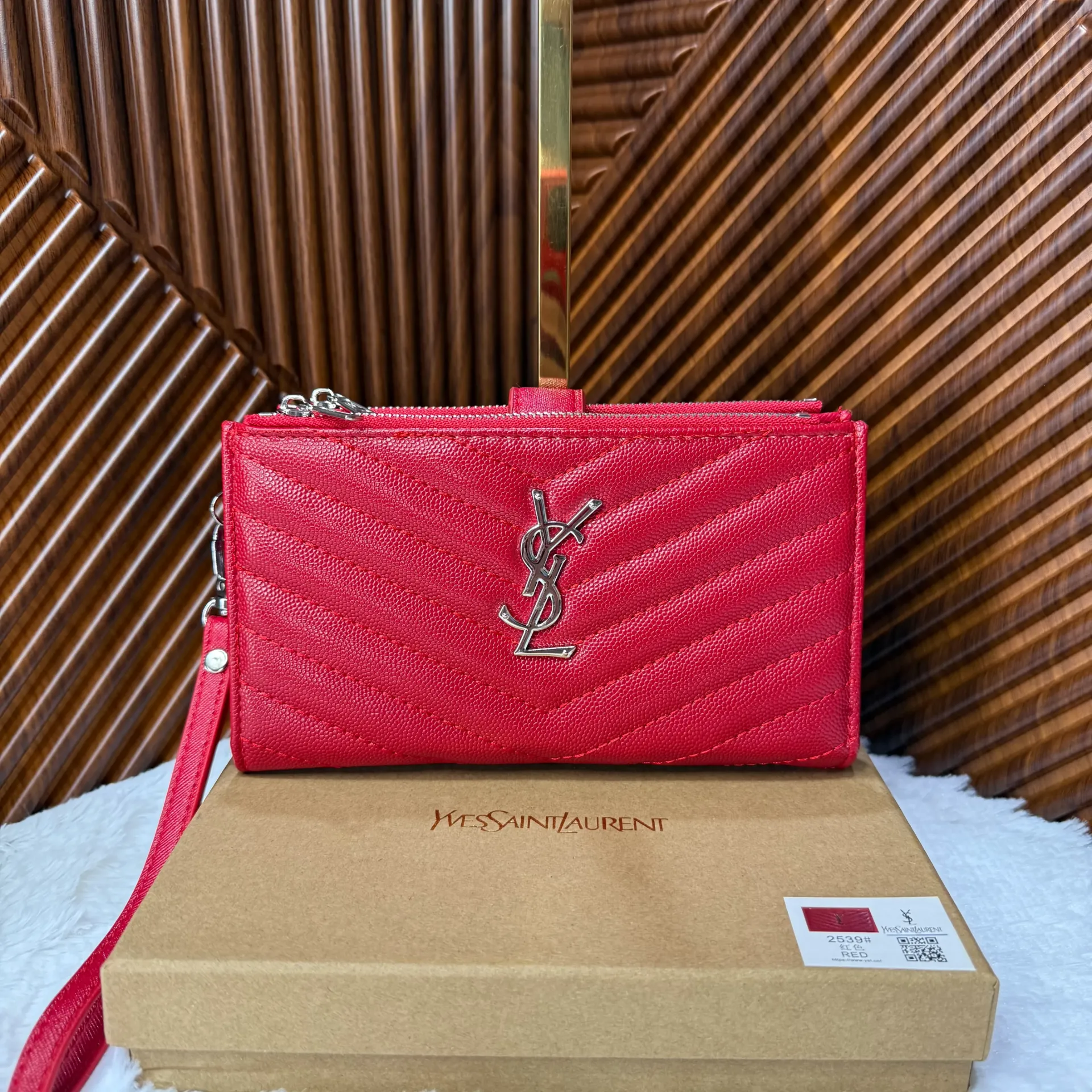 YSL Cartera Porta Celular Roja