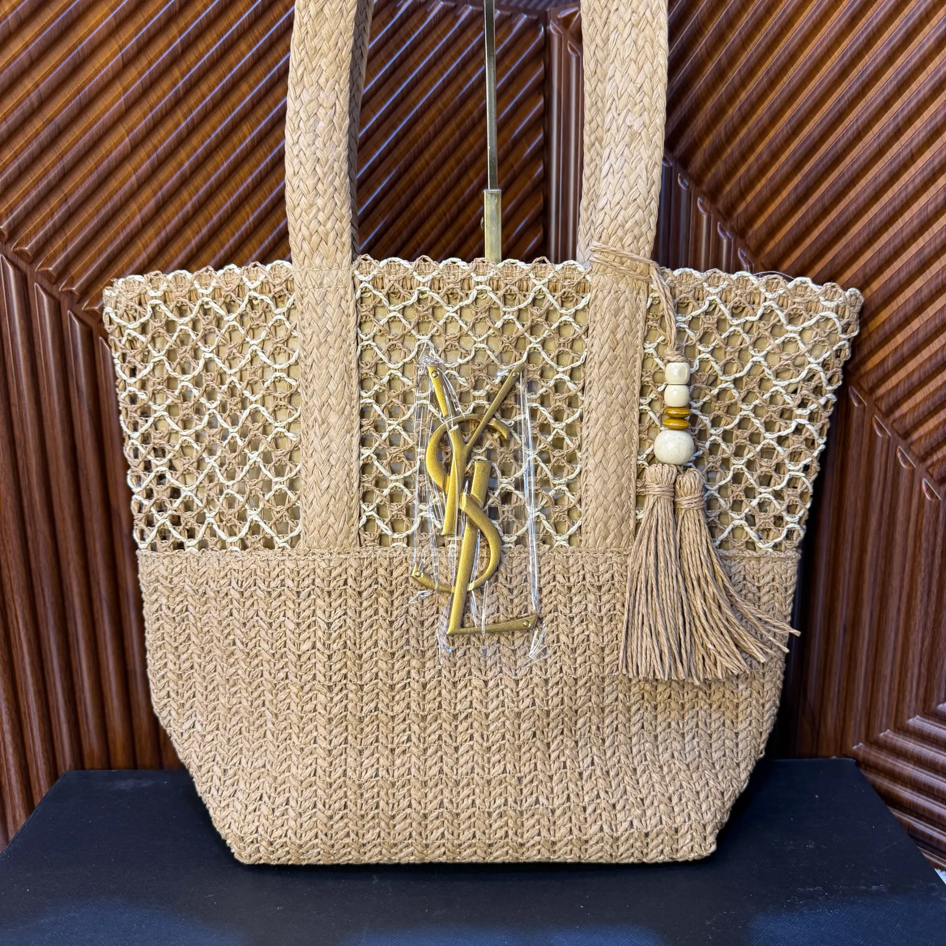 YSL Bolso de Hombro de Yute