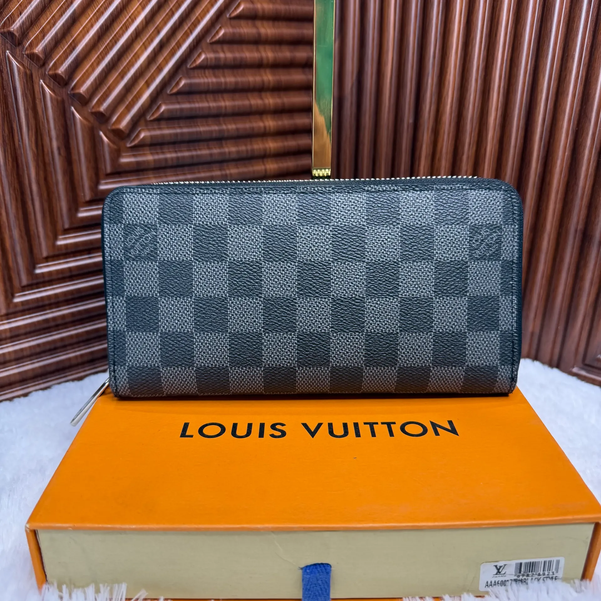 LV Cartera Grande Negra Holograma